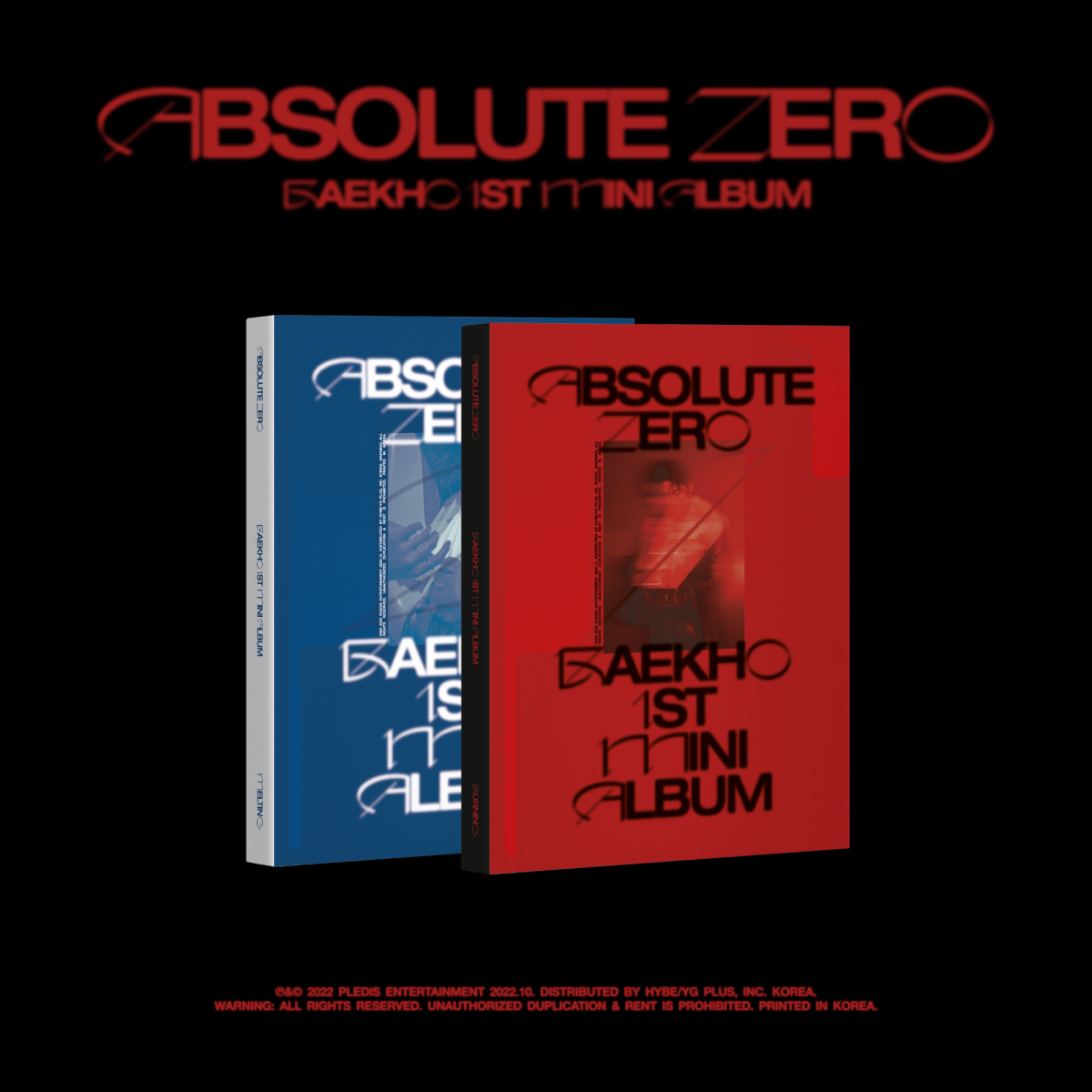BAEKHO - 1st Mini Album Absolute Zero BAEKHO - 1st Mini Album Absolute Zero