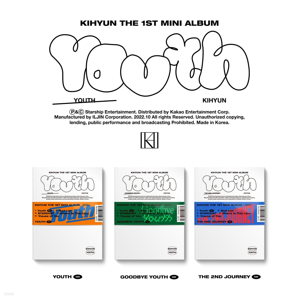 KIHYUN - 1st Mini Album YOUTH KIHYUN - 1st Mini Album YOUTH