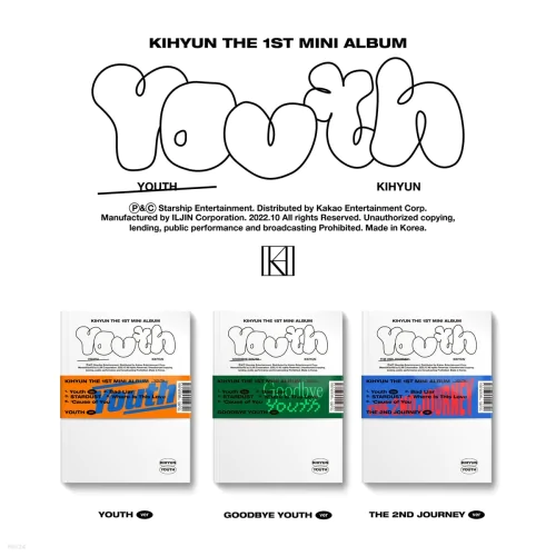 KIHYUN - YOUTH (1st Mini Album)