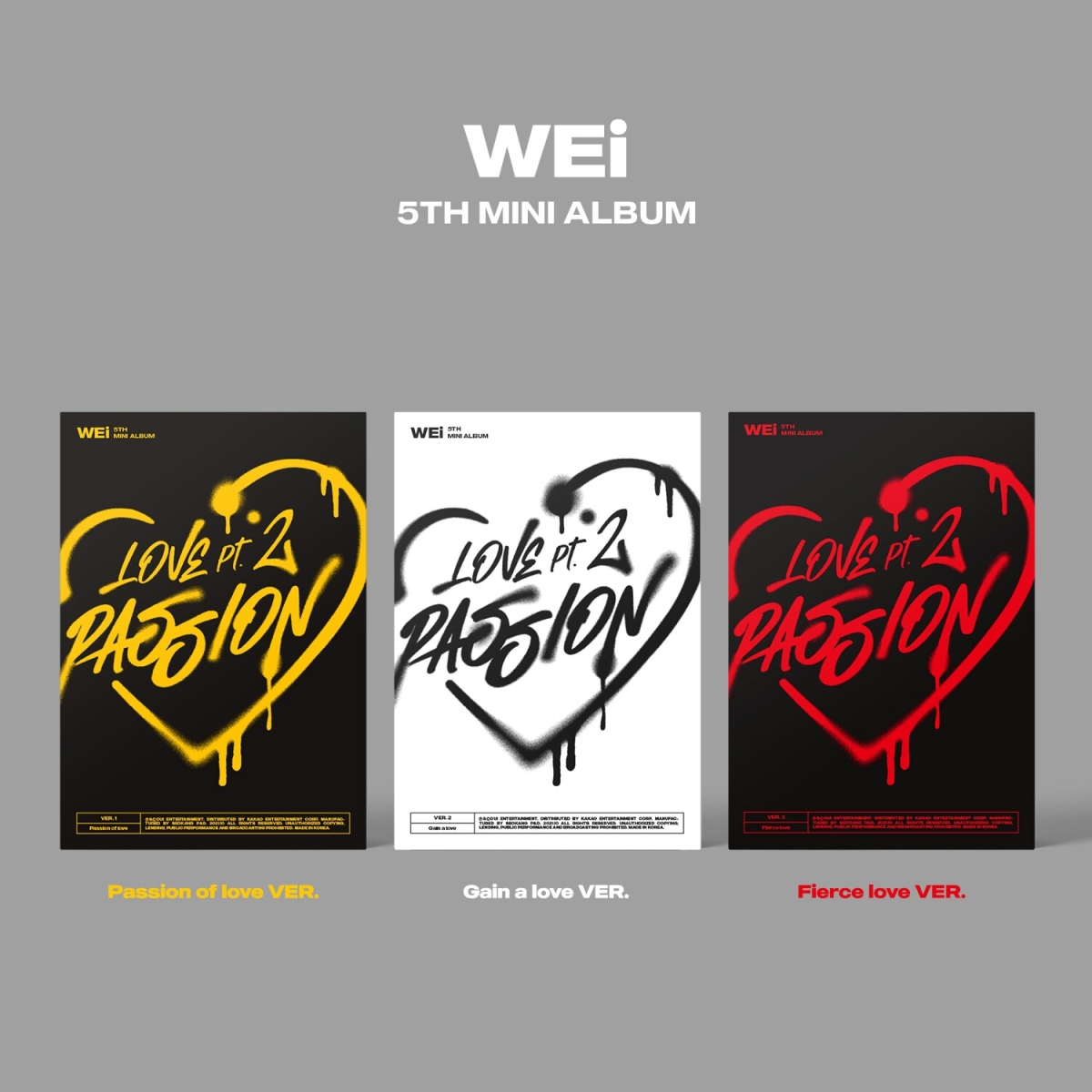 WEi - 5th Mini Album Love Pt.2 : Passion WEi - 5th Mini Album Love Pt.2 : Passion