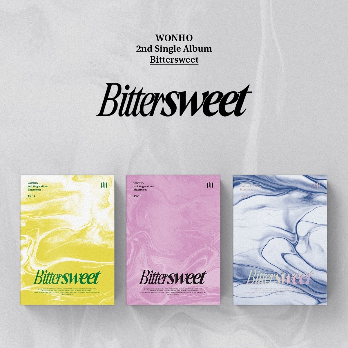 WONHO - 2nd Single Album Bittersweet WONHO - 2nd Single Album Bittersweet