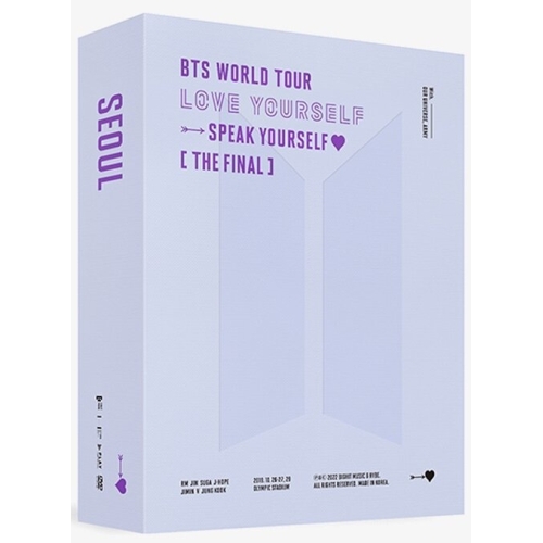 BTS - WORLD TOUR 'LOVE YOURSELF SPEAK YOURSELF' THE FINAL DVD