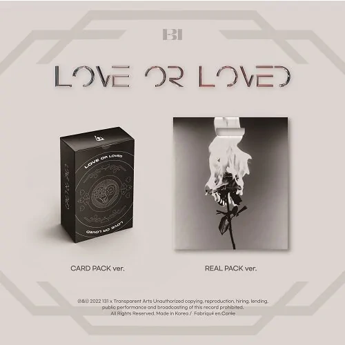 B.I - Love or Loved Part.1 (Card Pack Ver.) - Catchopcd Hanteo Family 