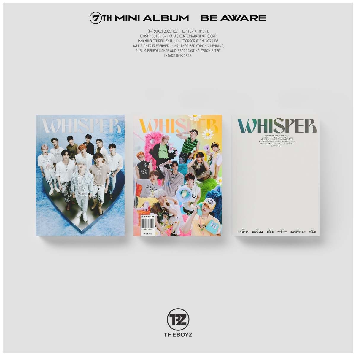 THE BOYZ - 7th Mini Album BE AWARE (Random Ver.) THE BOYZ - 7th Mini Album BE AWARE (Random Ver.)