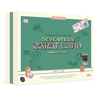 SEVENTEEN - 2022 6TH FAN MEETING: SEVENTEEN in CARAT LAND MEMORY BOOK + DIGITAL CODE