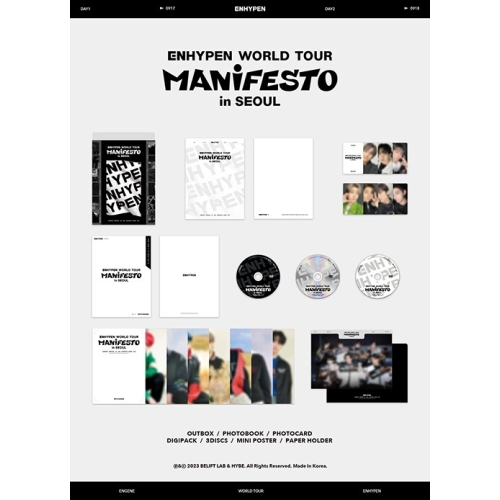 ENHYPEN - WORLD TOUR 'MANIFESTO' in SEOUL DVD