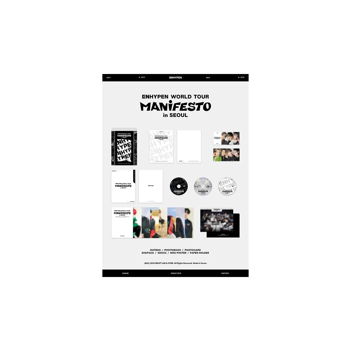 ENHYPEN - WORLD TOUR 'MANIFESTO' in SEOUL DVD