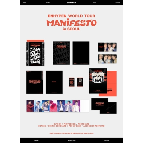 ENHYPEN - WORLD TOUR 'MANIFESTO' in SEOUL Digital Code