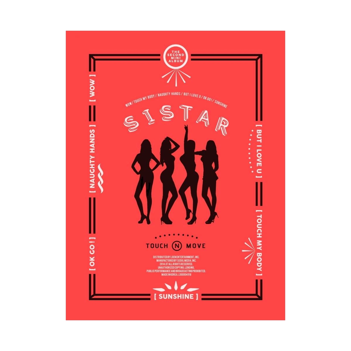Sistar - 2nd Mini Album Touch & Move Sistar - 2nd Mini Album Touch & Move