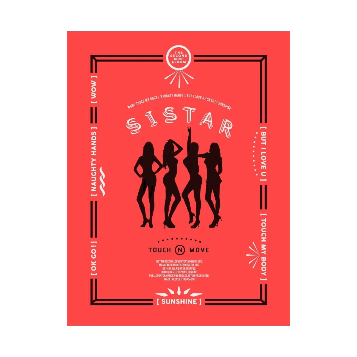 Sistar - 2nd Mini Album Touch & Move