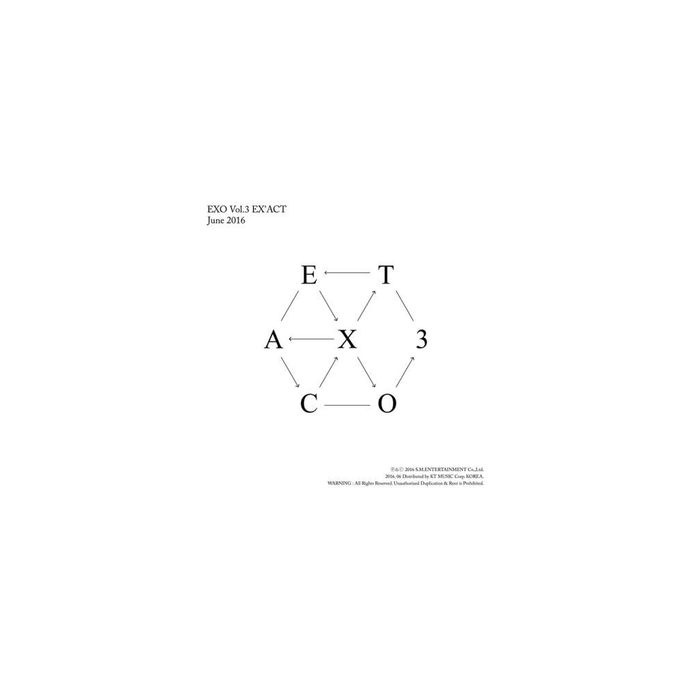 EXO - 3rd Album EX'ACT (Korean Ver.) - Catchopcd