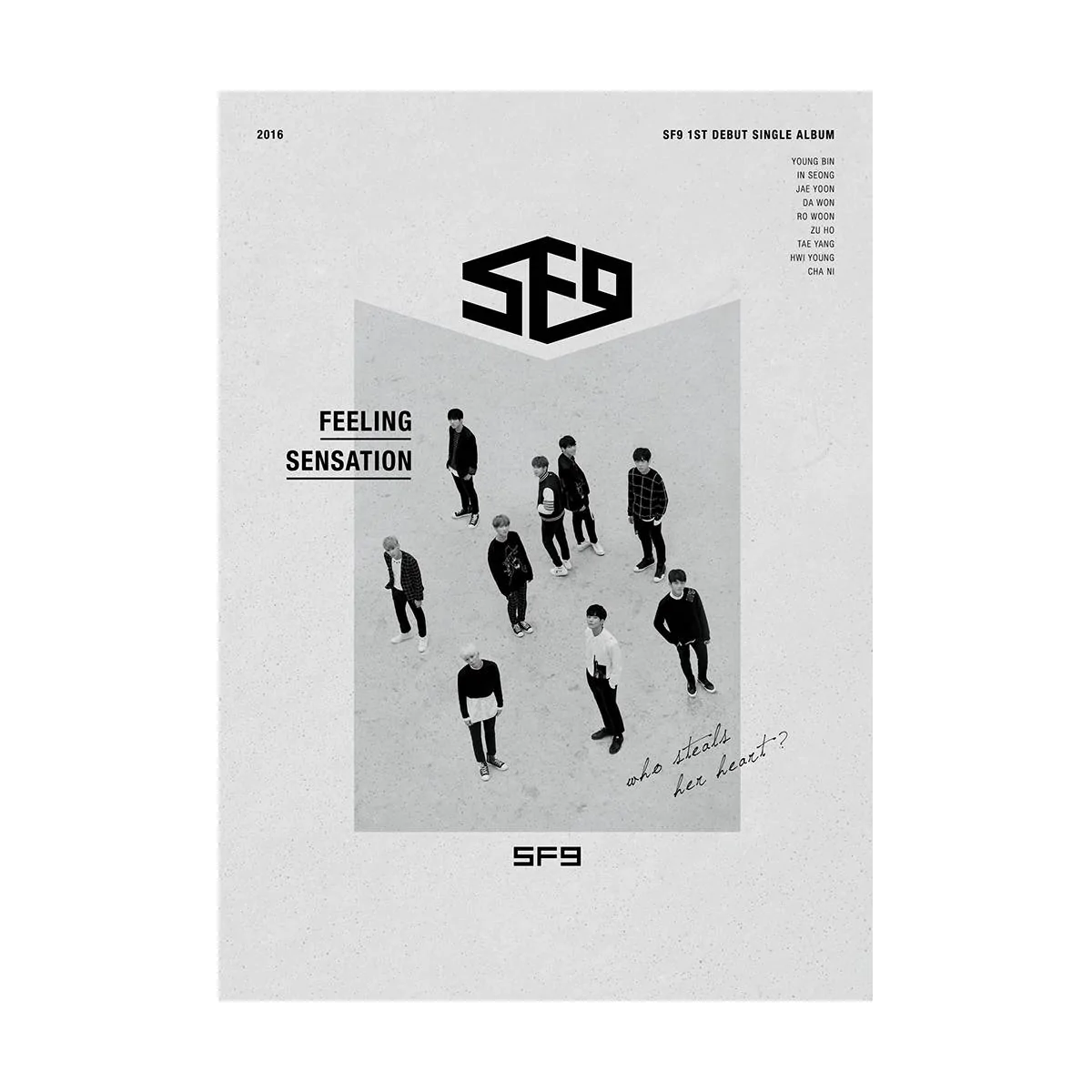 SF9 - 1st Debut Single Album Feeling Sensation