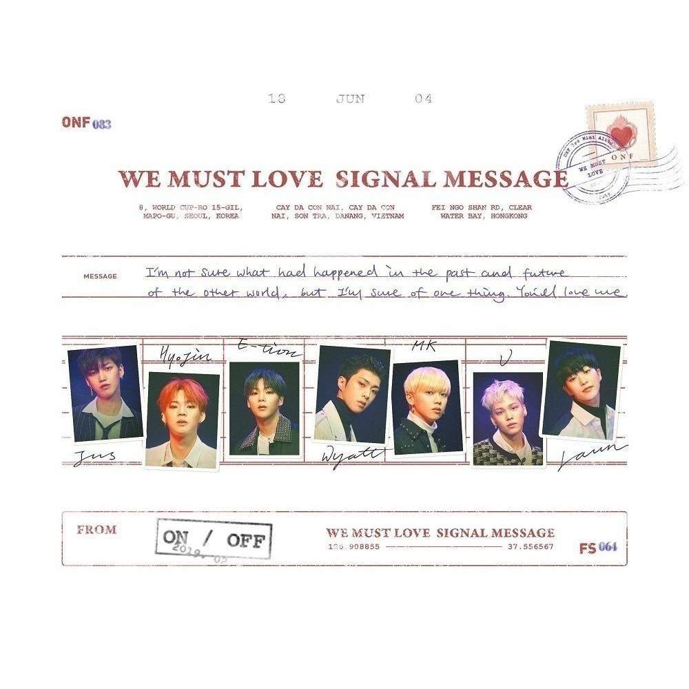 ONF - 3rd Mini Album WE MUST LOVE