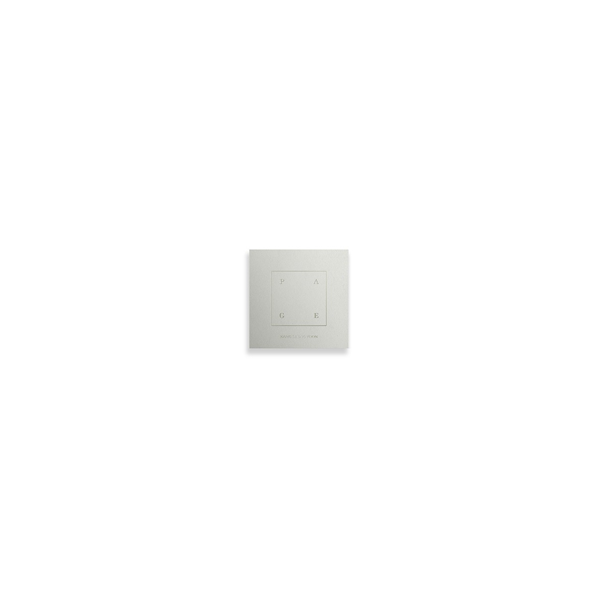 KANG SEUNG YOON - 1st FULL ALBUM [PAGE] (Kit Album)