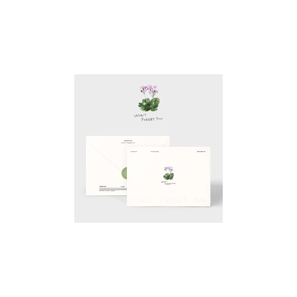 Kim Sung Kyu - Single Album Won't Forget You
