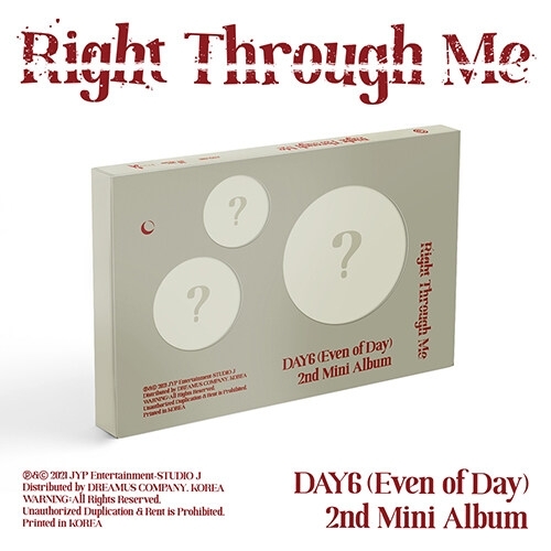 DAY6 (Even Of Day) - 2nd Mini Album Right Through Me