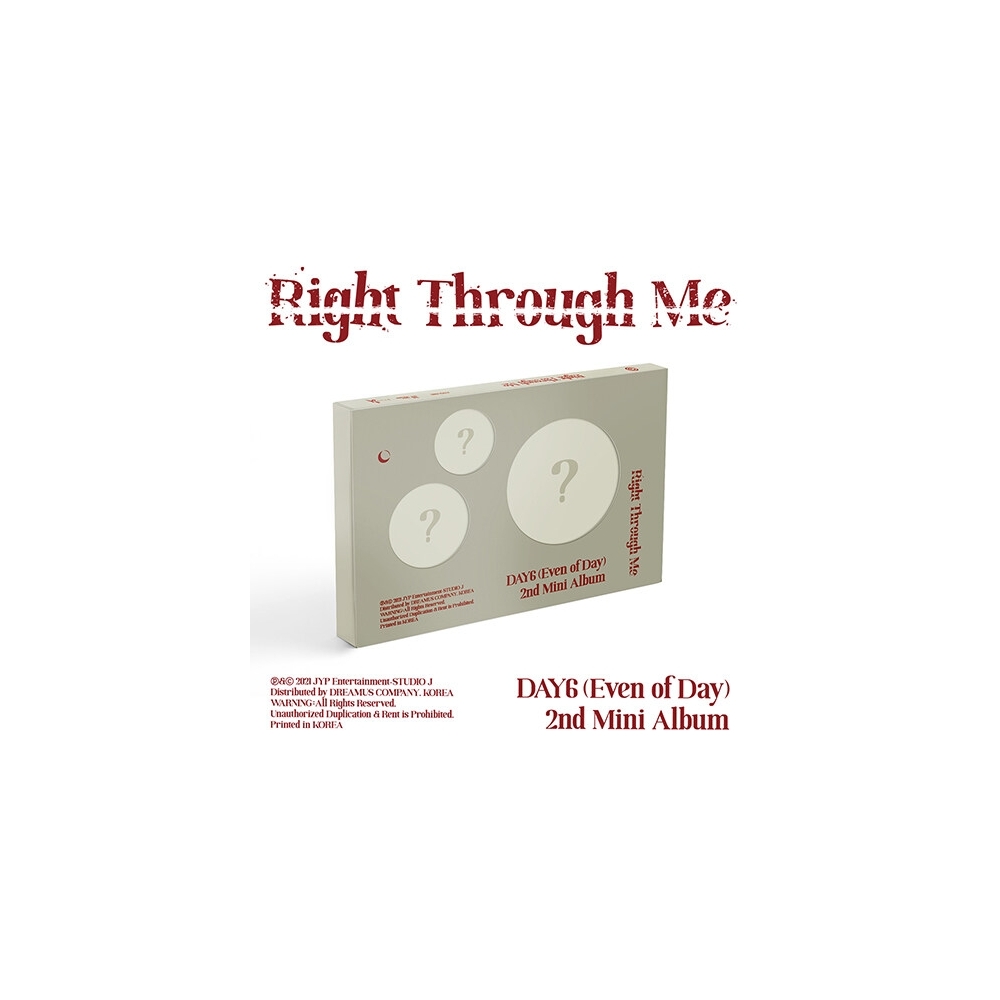 DAY6 (Even Of Day) - 2nd Mini Album Right Through Me