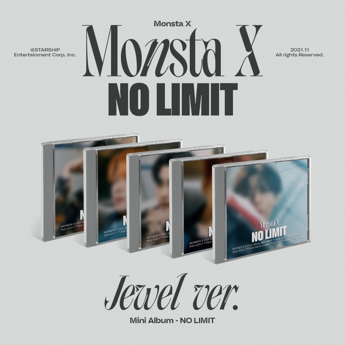 Monsta X - 10th Mini Album NO LIMIT (Jewel Ver.) Monsta X - 10th Mini Album NO LIMIT (Jewel Ver.)