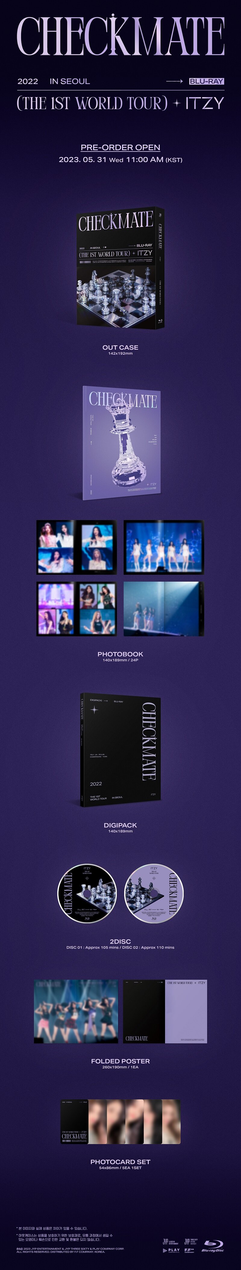 ITZY - 2022 ITZY THE 1ST WORLD TOUR 'CHECKMATE' Blu-ray - Catchopcd Ha