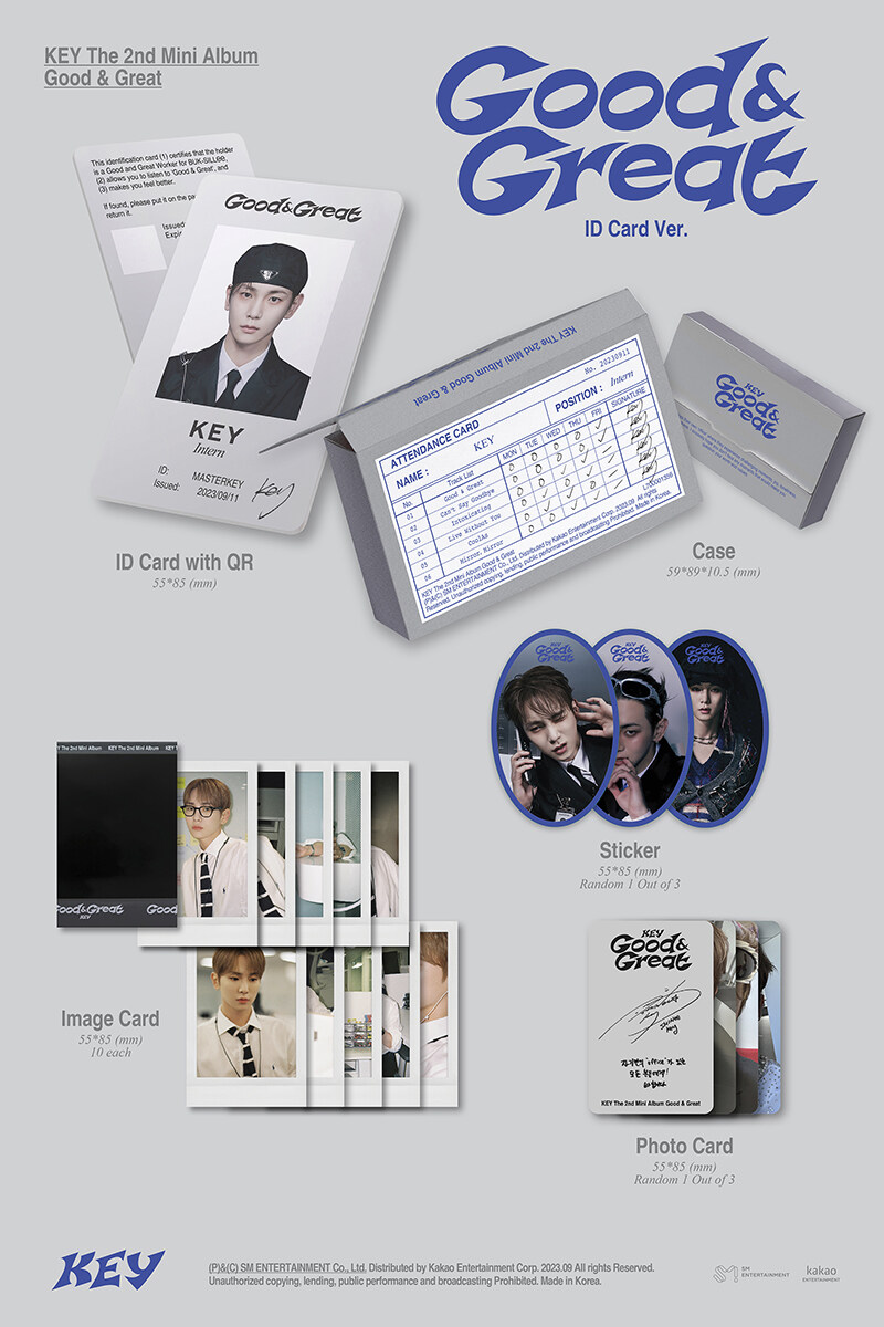 KEY%20 %202nd%20Mini%20Album%20Good%20&%20Great%20(ID%20Card%20Ver )