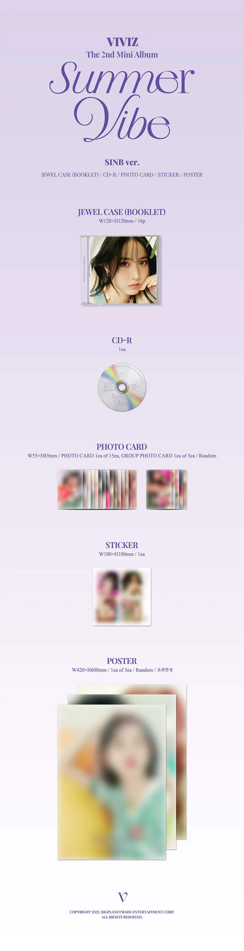 VIVIZ%20 %202nd%20Mini%20Album%20Summer%20Vibe%20(Jewel%20Case)%20(SINB%20ver )%20 %202