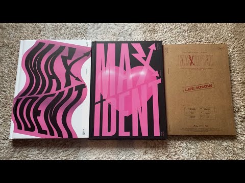 Unboxing Stray Kids 7th Mini Album Maxident (Standard Heart, Limited Go and Case Lee Know Ver).