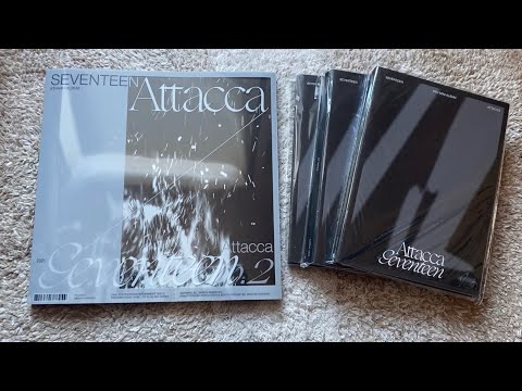 Unboxing des 9. Mini-Albums „Attacca“ von Seventeen (Op. 2 und Carat Seugkwan, Dino Ver).
