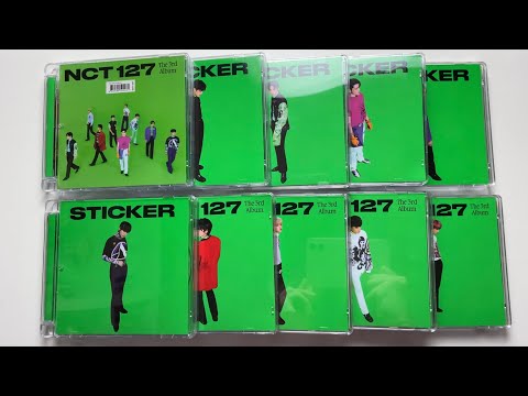 ♡Unboxing NCT 127 엔시티 127 3rd Studio Album Sticker 스티커 (All Jewel Case Ver.)♡