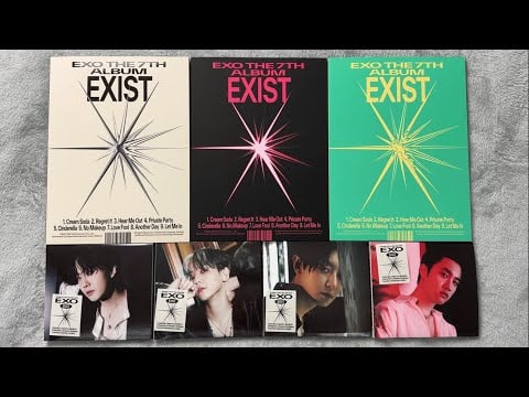♡Unboxing EXO 엑소 7th Studio Album EXIST (E, X, O & Digipack Ver.)♡