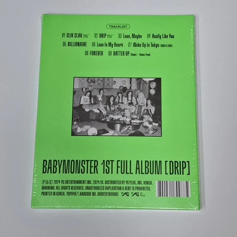 BABYMONSTER - [DRIP] (1st FULL ALBUM) (YG TAG ALBUM RUKA Version) back