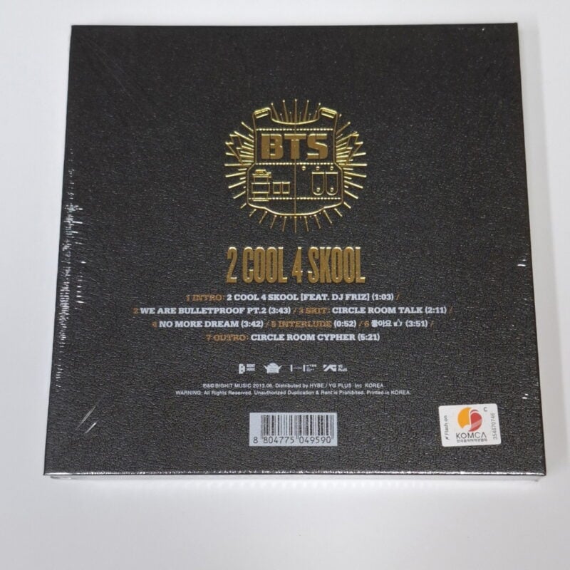 BTS - 2 Cool 4 Skool (1st Single) back