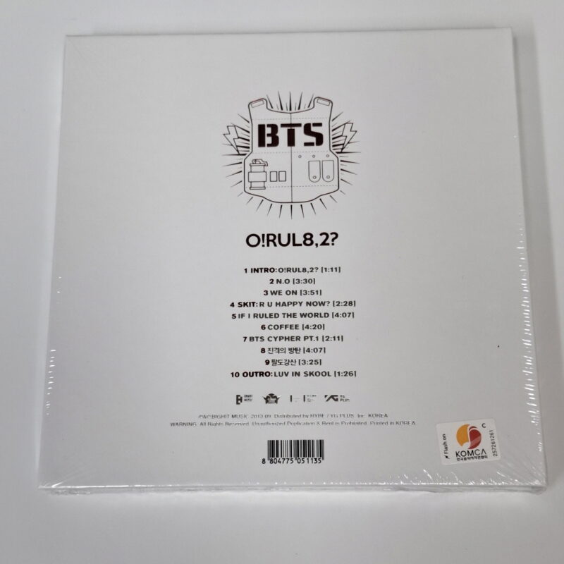 BTS - O!RUL8,2 (Mini Album) back