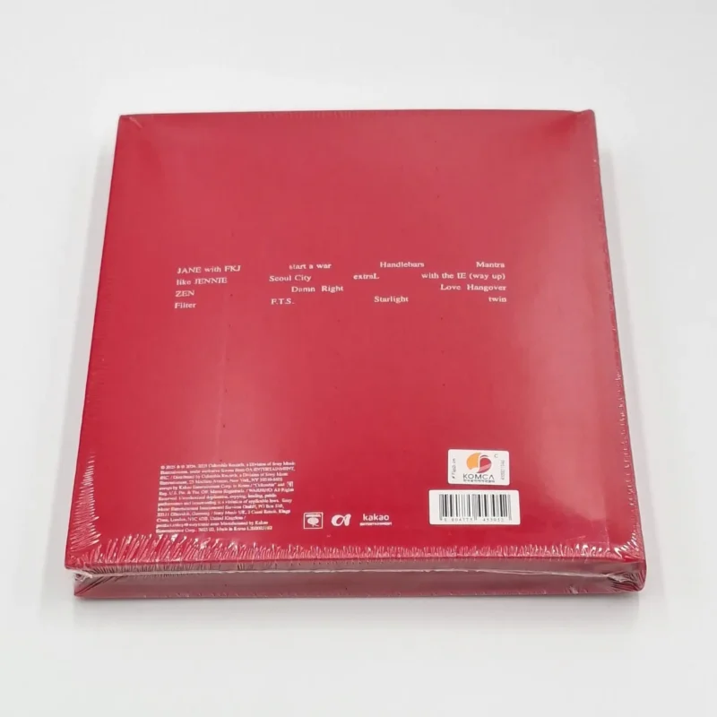 JENNIE - Ruby (Photobook – Jane Version) (1st Studio Album) back