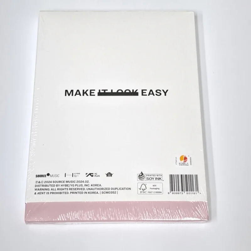 LE SSERAFIM - EASY (Version 1 BALMY FLEX) (3rd Mini Album) back