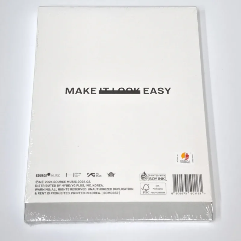 LE SSERAFIM - EASY (Version 3 SHEER MYRRH) (3rd Mini Album) back