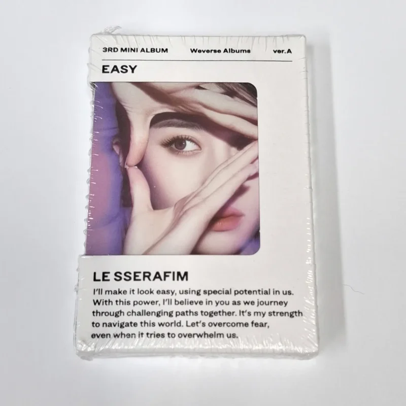 LE SSERAFIM - EASY (Weverse Albums Version A SINGLE) (3rd Mini Album) front