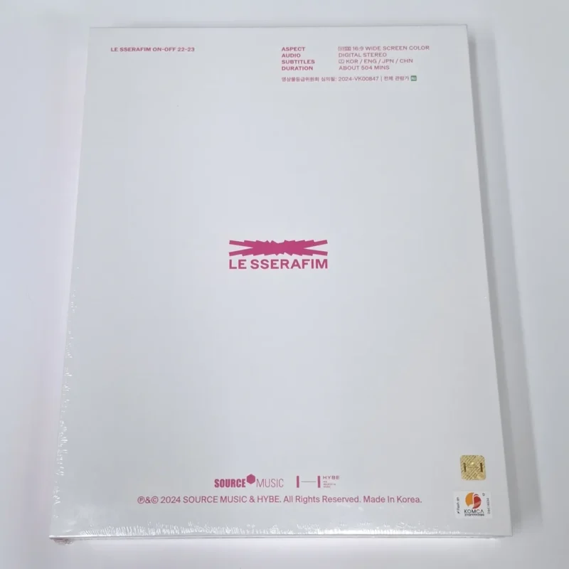 LE SSERAFIM - 'ON-OFF' 22-23 PHOTOBOOK back