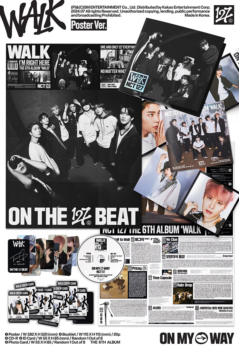 NCT 127 - WALK (Poster Version) (6th Album) 2 NCT 127 WALK Poster Version 6th Album 1