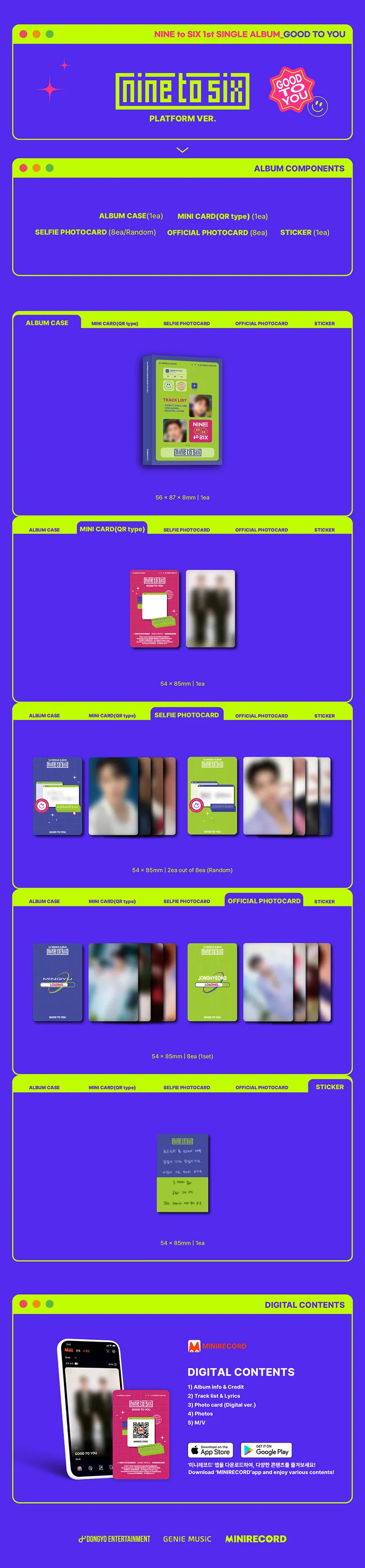 NINE to SIX - 1st Single Album GOOD TO YOU (Platform Album) 2 NINE to SIX - 1st Single Album GOOD TO YOU (Platform Album) details