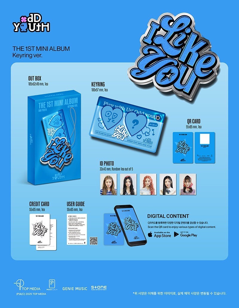ODD YOUTH - I LIKE YOU (Keyring version) (1st Mini Album) 2 ODD YOUTH I LIKE YOU Keyring version 1st Mini Album