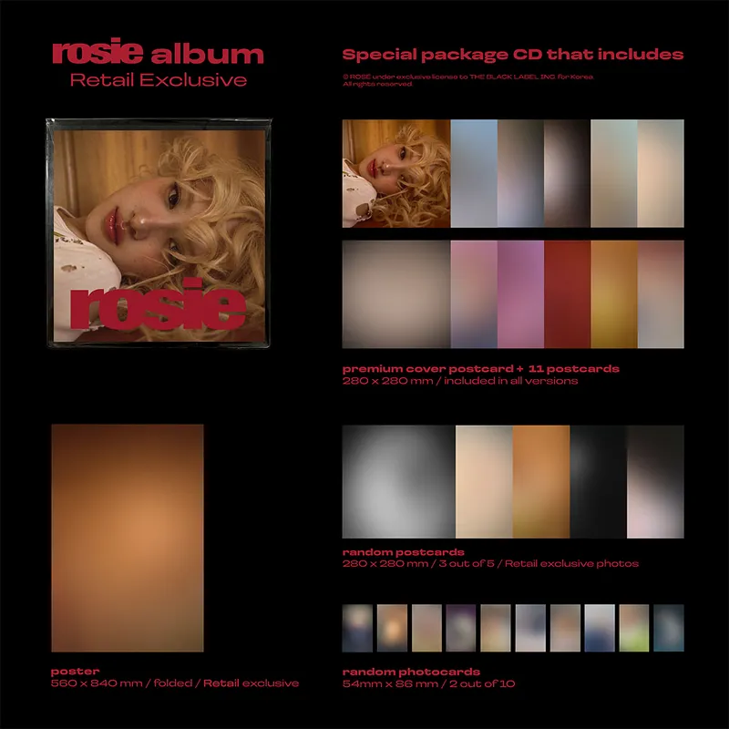 ROSÉ - rosie (Retail Exclusive) (1st Studio Album) 2 ROSÉ - rosie (Retail Exclusive) (1st Studio Album) details