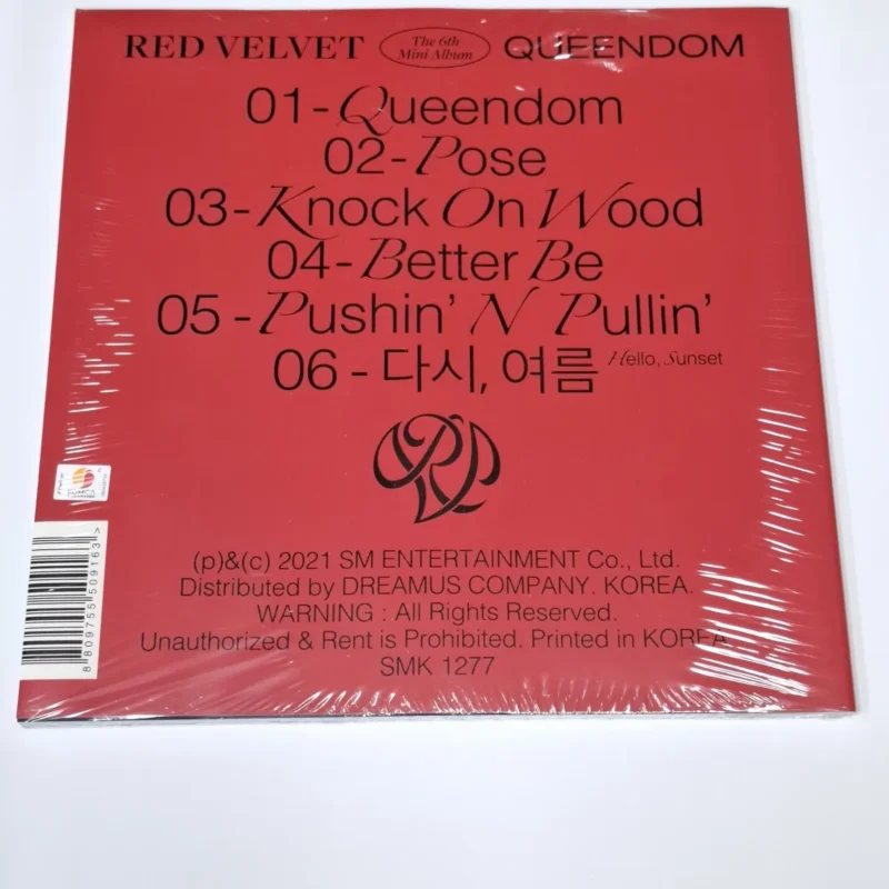 Red Velvet - Queendom (Queens Version) (6e Mini Album) retour