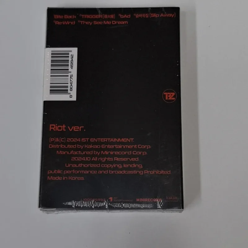 THE BOYZ - TRIGGER (Platform Riot Version) (9th Mini Album) back