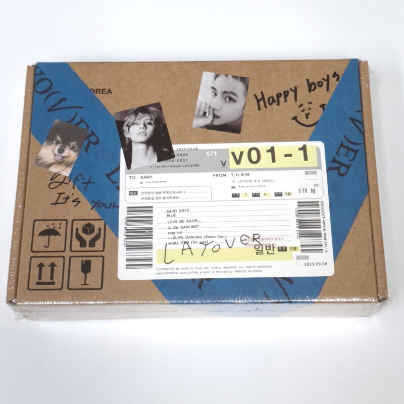V (BTS) - Layover (Blue Version) front