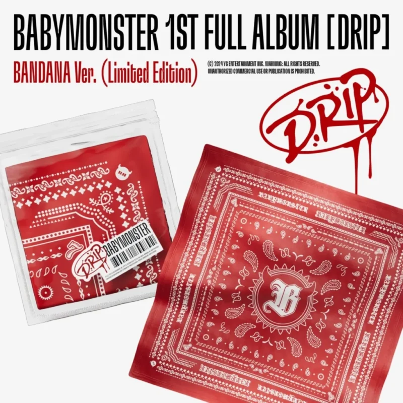 BABYMONSTER - [DRIP] (BANDANA Version, Limited Edition) (1st Album)