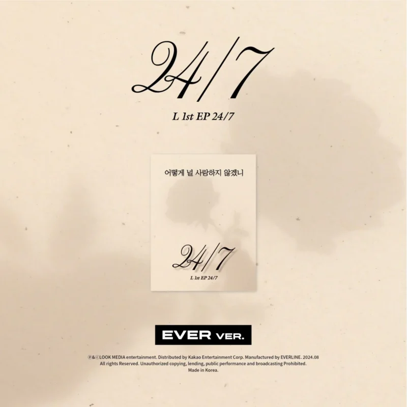L (KIM MYUNGSOO) - 24/7 (Ever Version) (1st EP)