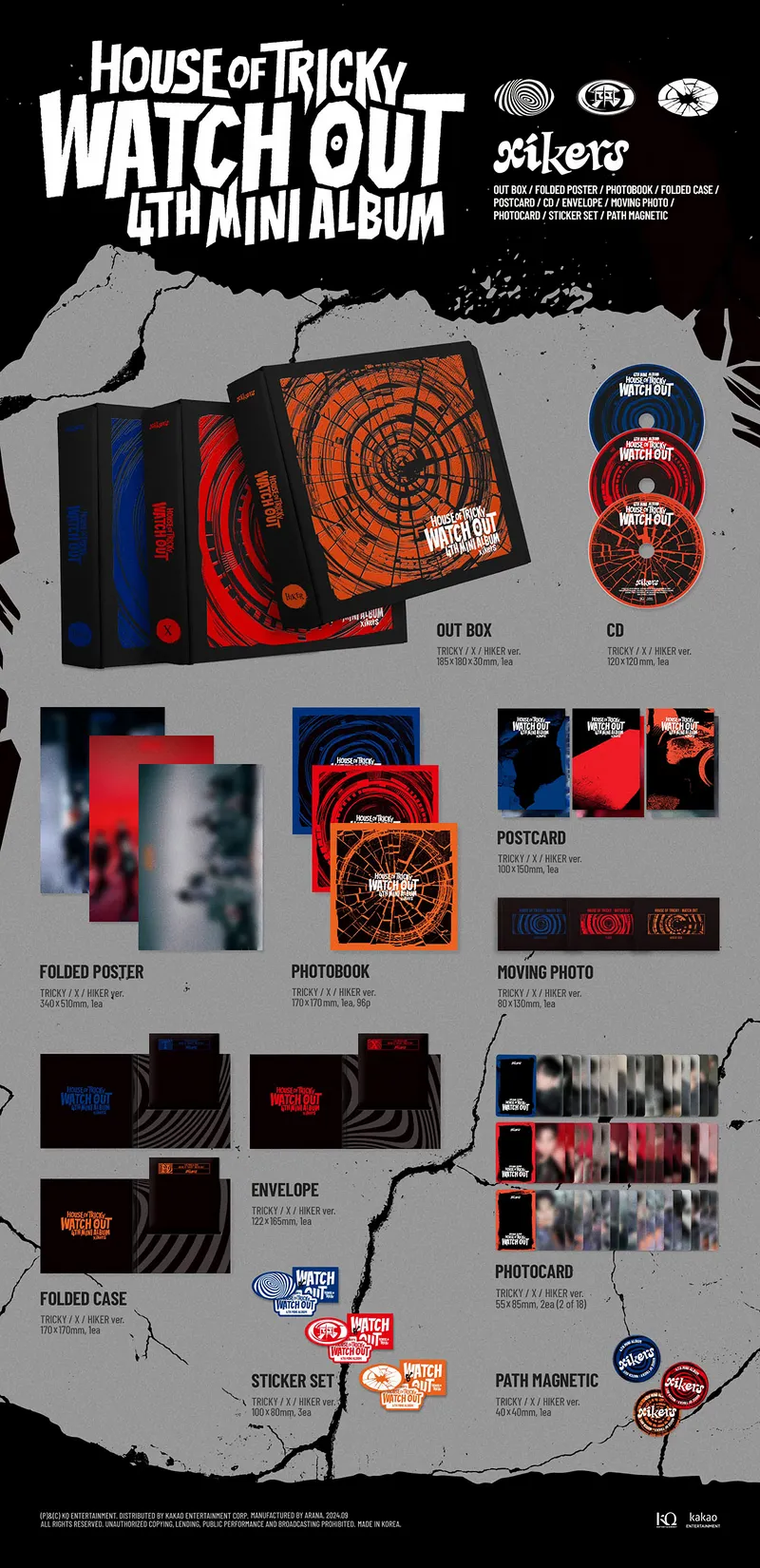 xikers - HOUSE OF TRICKY : WATCH OUT (4th Mini Album) (Random version) 2 xikers - HOUSE OF TRICKY WATCH OUT (4th Mini Album)