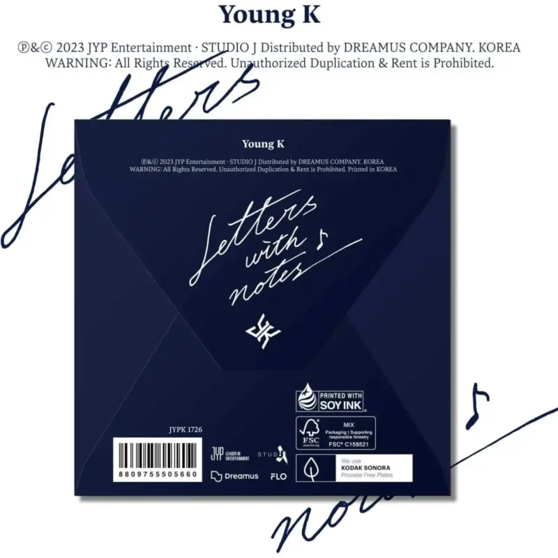 Young K (DAY6) - Letters with notes (Digipack Ver.)