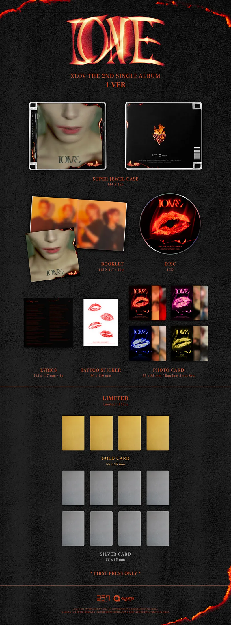 XLOV - I ONE (2nd Single Album) (Random Version) 3 XLOV - I ONE (2nd Single Album) details