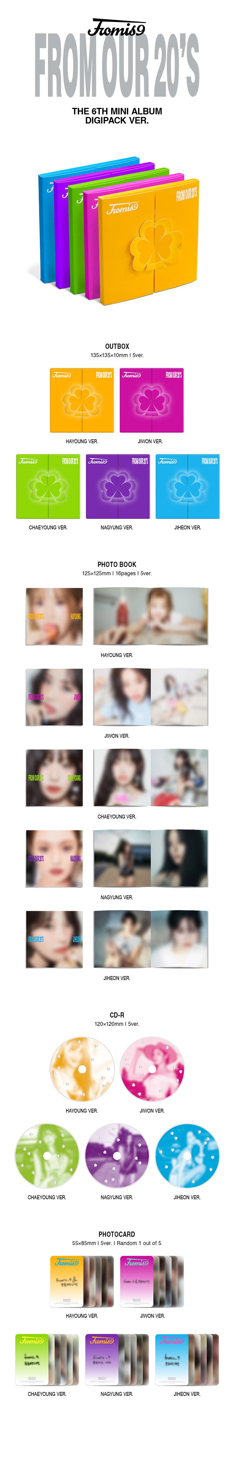 fromis_9 - From Our 20's (Digipack-Version) (6. Mini-Album) 2 fromis_9 – From Our 20’s (Digipack-Version) (6. Mini-Album)